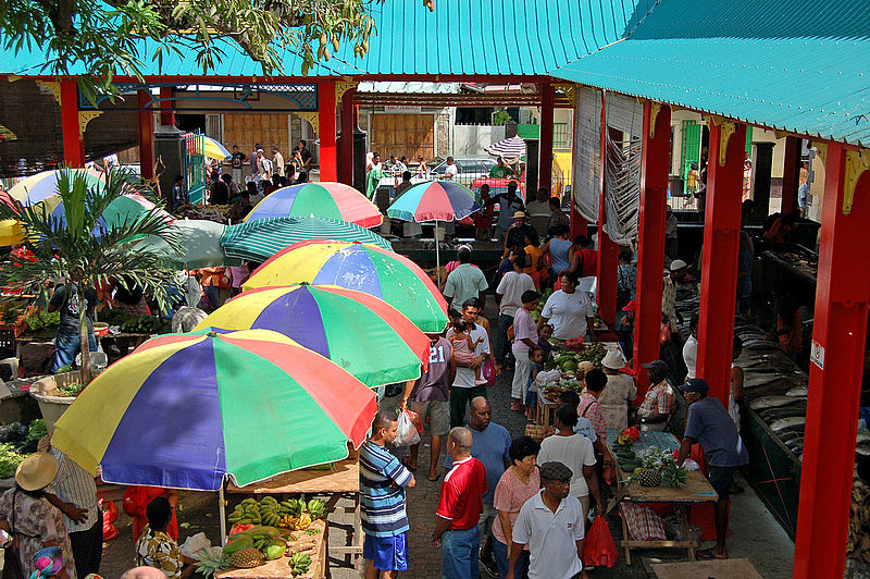 Bunte Märkte auf Mahe auf den Seychellen