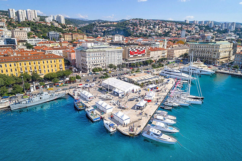 Hafen und Stadtpanorama von Rijeka